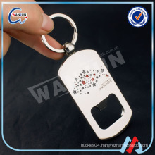 personalized zinc alloy bottle opener keychain